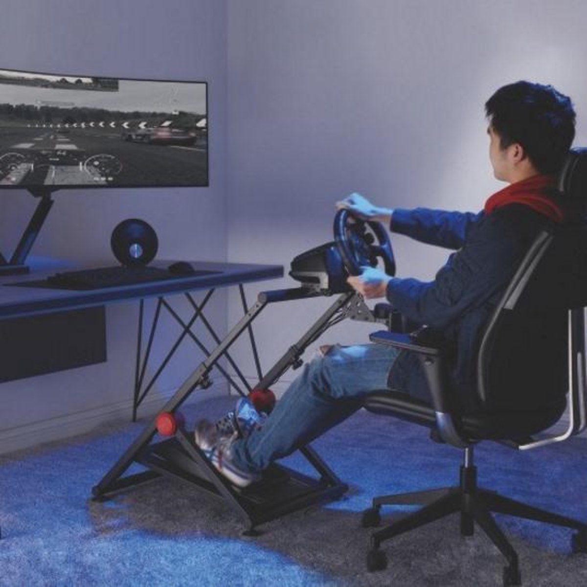 Radständer - Rennsport Radständerhalter - Rennsport Cockpit - logitech - thrustmaster - fanatec