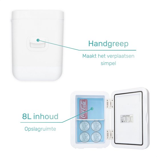 Soft&Silky Skincare Kühlschrank - Für Make up - 6.5L - 2°C bis 40C - Schönheit - Hautpflege - Marmor/Weiß