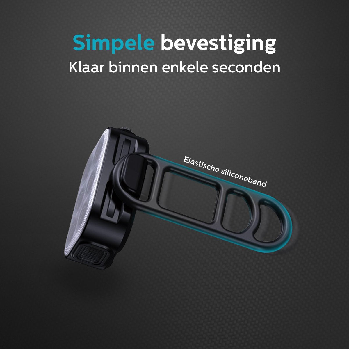 Inlustro LED-Fahrradlicht-Set - Vorder- und Rücklicht - USB aufladbar - wasserdicht - 7,5 x 3,2 cm - Schwarz