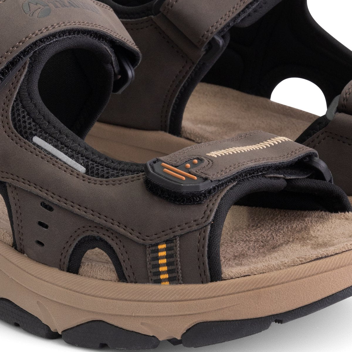 Travelin' Brusdal - Herren Outdoor-Sandalen - Leichtgewicht - Outdoor-Sandalen - Dunkelbraun - Größe 43