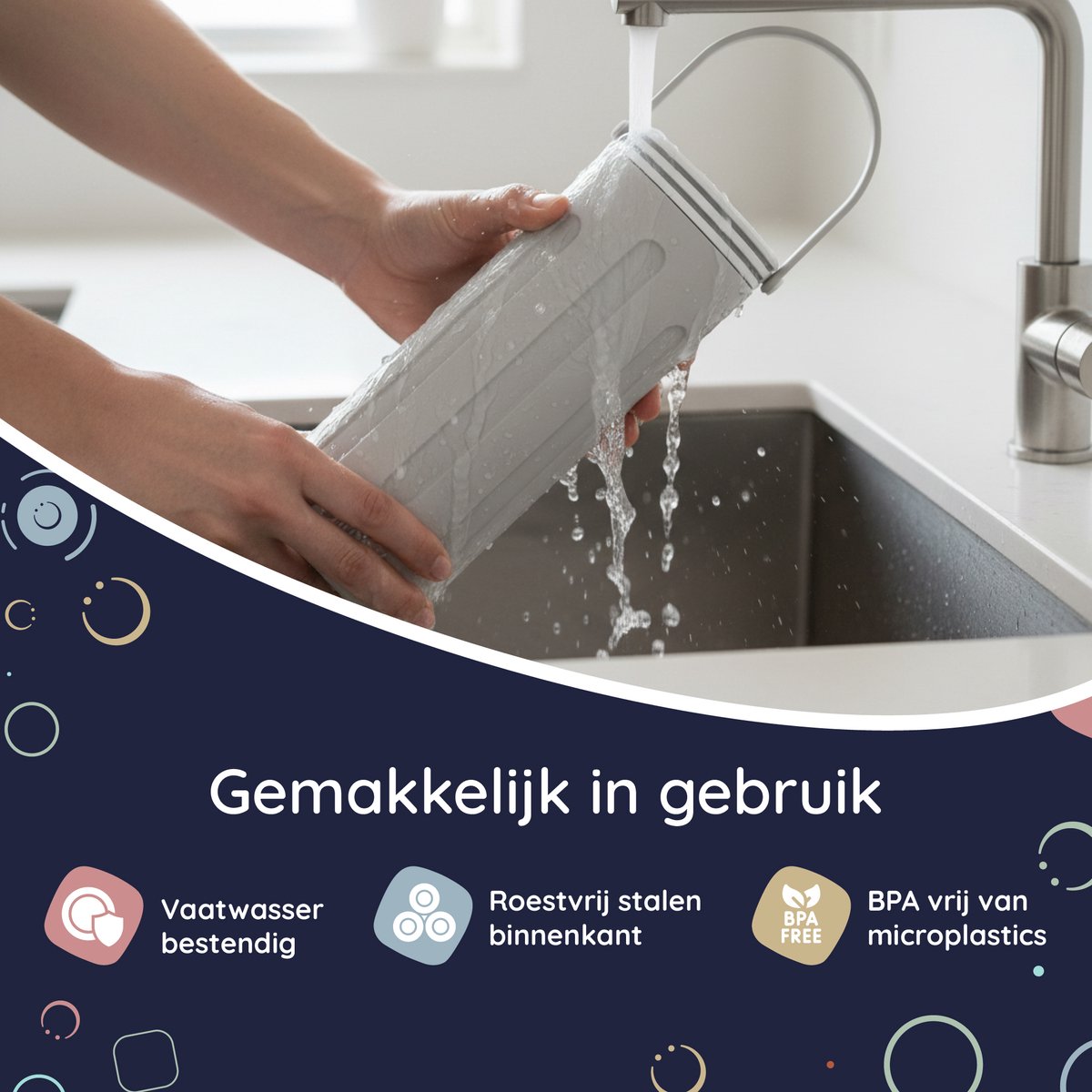 Numsy MilkPod Cooling Tubes – Babyflaschenkühler – inkl. 2 Flaschen à 350 ml