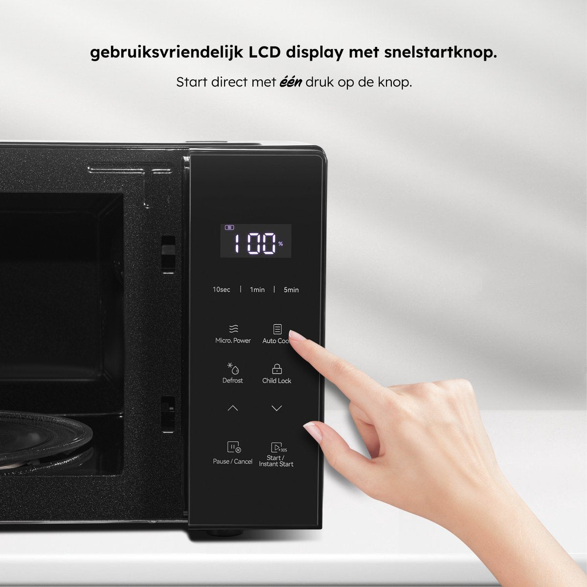 Saaf Mikrowelle - 20L -Touchscreen - 700W - Schwarz - 462×332×264 mm