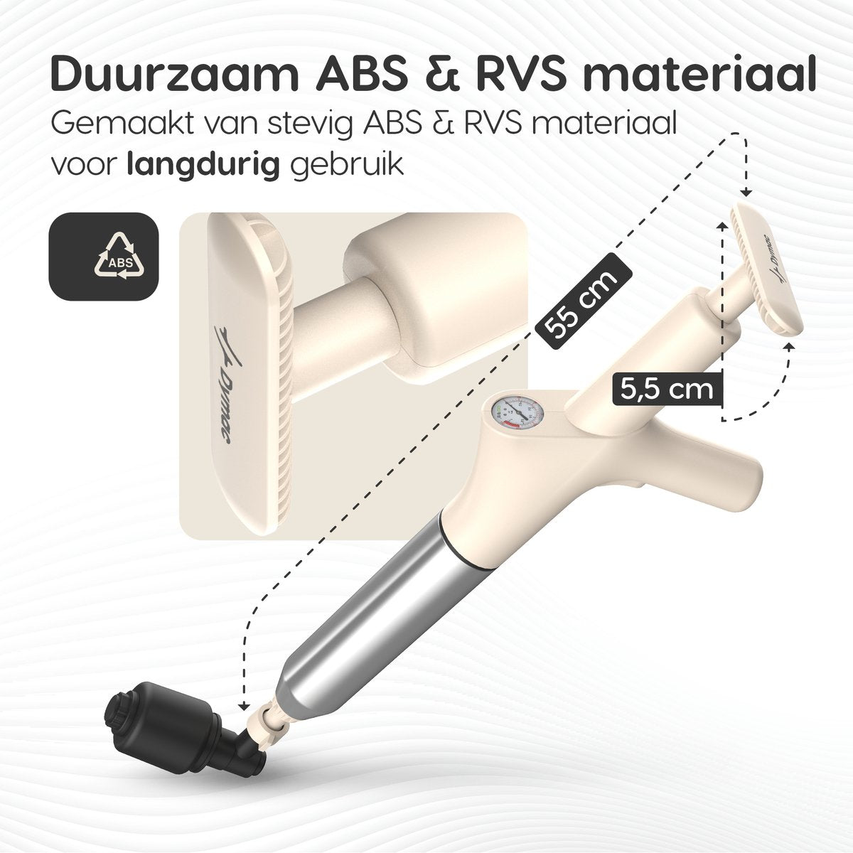 Dymac - Abfluss-Entstopfer - Hochdruck-Toiletten/Spülbecken-Entstopfer - inkl. Kanalisationsfeder, Handschuhe und Brille - Edelstahl
