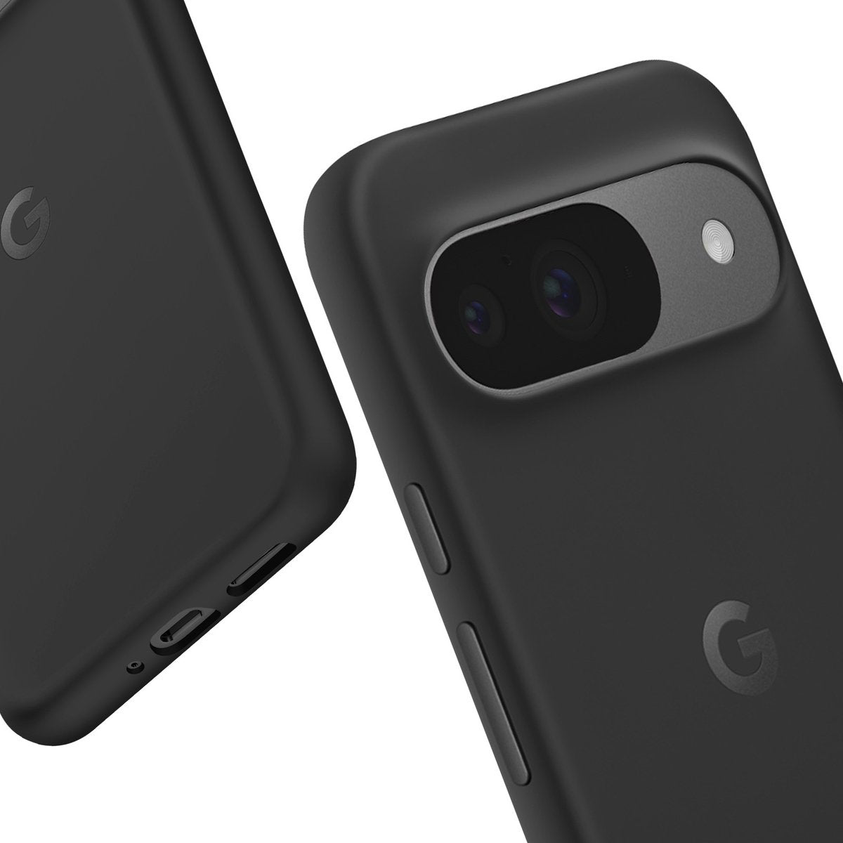 Original Google Pixel 9 / 9 Pro Fall - Durable Back Cover - TPU & Polycarbonat - Slim & komfortabel - Schwarz