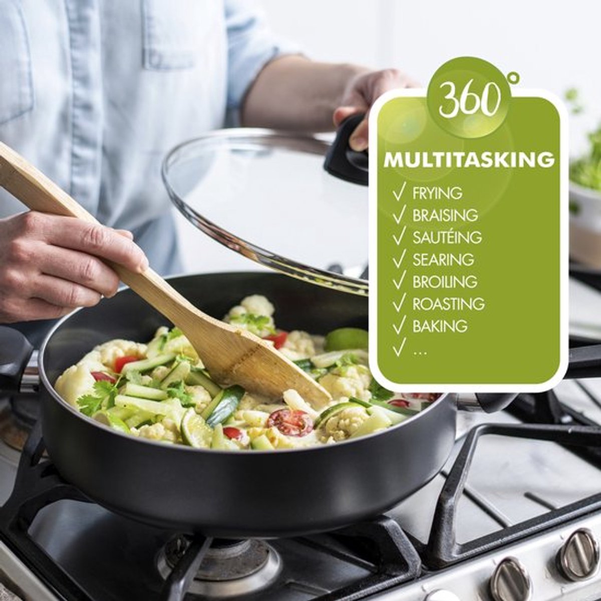 GreenPan Memphis Pfannenset - Ø20-teilig - schwarz - Induktion - PFAS-frei