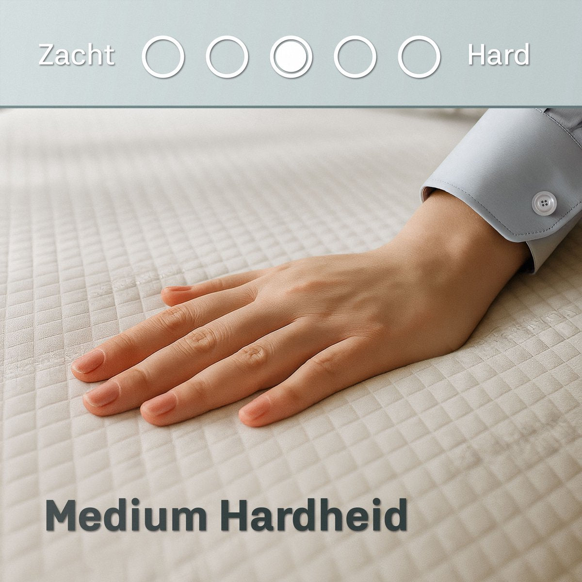 CozySense® - CubeTech Topper Topdeck Matratze - 120 x 200 cm - Ausgestattet mit 100+ Comfort Cubes und kühlendem Gel und waschbarem Bezug - Für Rückenschmerzen und Druckentlastung - Weißer Memory Foam und Textil