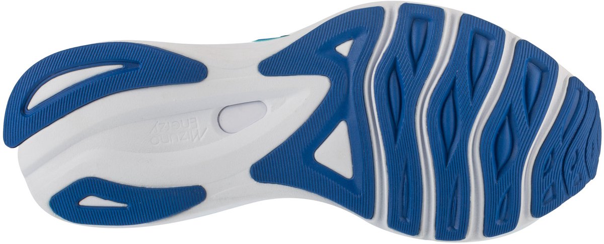 Mizuno Wave Serene 2 Laufschuhe Herren - Estate Blau/Silber/Hellgelb - Größe 44.5
