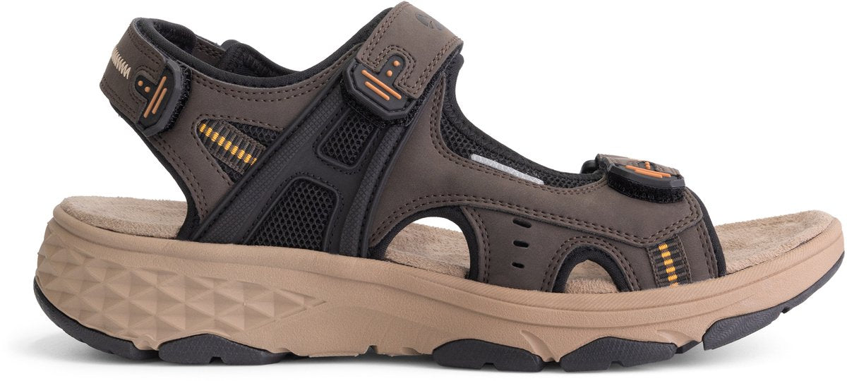 Travelin' Brusdal - Herren Outdoor-Sandalen - Leichtgewicht - Outdoor-Sandalen - Dunkelbraun - Größe 43