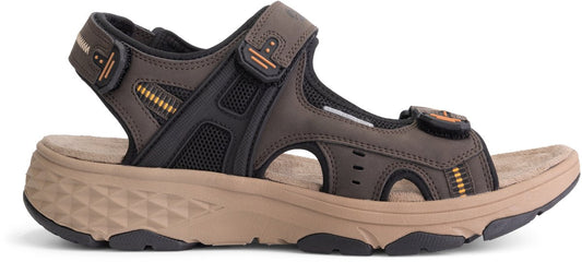 Travelin' Brusdal - Herren Outdoor-Sandalen - Leichtgewicht - Outdoor-Sandalen - Dunkelbraun - Größe 43