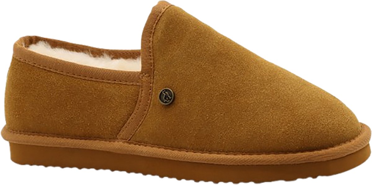 Alpacas Footwear Soft Herren Hausschuhe - Cognac - Größe 43