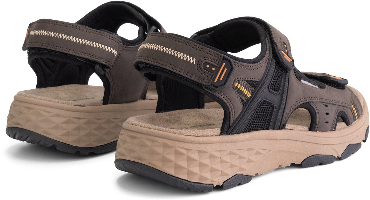 Travelin' Brusdal - Herren Outdoor-Sandalen - Leichtgewicht - Outdoor-Sandalen - Dunkelbraun - Größe 43