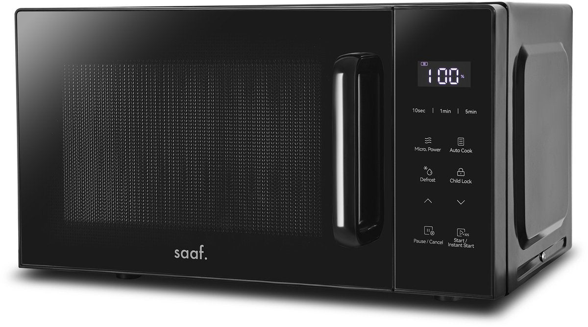 Saaf Mikrowelle - 20L -Touchscreen - 700W - Schwarz - 462×332×264 mm