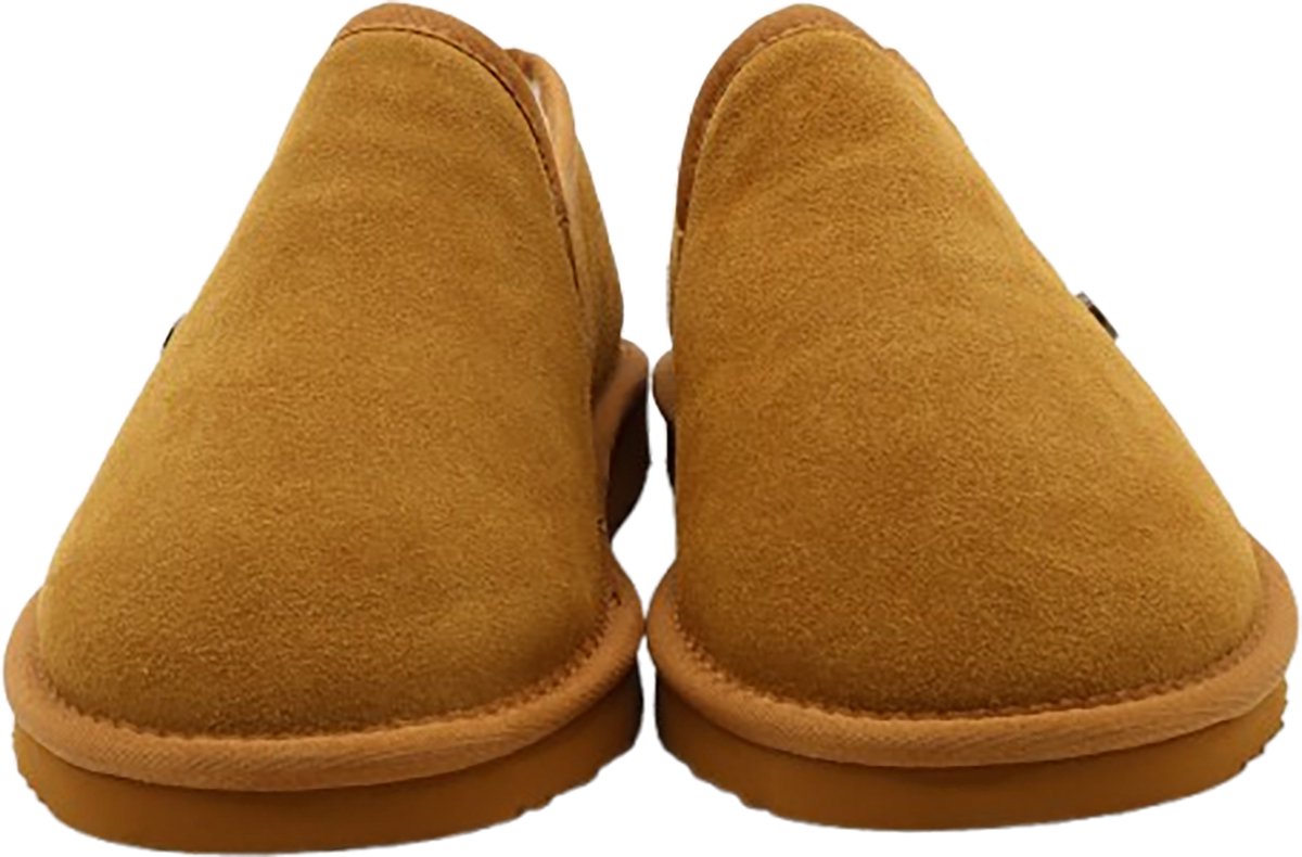 Alpacas Footwear Soft Herren Hausschuhe - Cognac - Größe 43