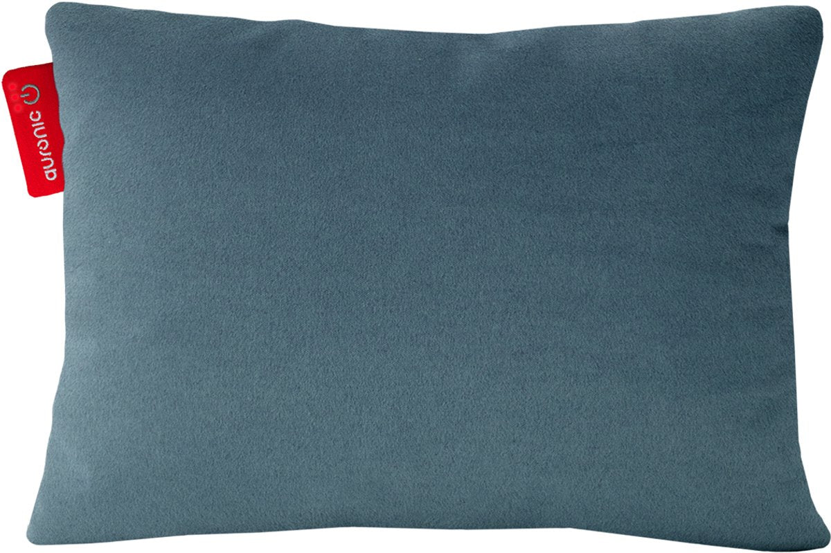 Auronic - Infrarot-Heizkissen Classic - 45 x 60 cm - Ausgestattet mit 10.000 mAh Akku und 3 Wärmemodi und 2,5 Meter Kabel - Für Innen und Außen - Blaugraues Textil