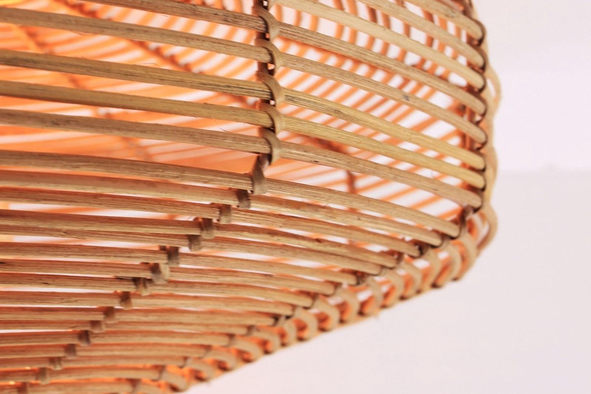 Light & Living Wandleuchte Mataka Rattan Ø51 cm - Braun - Runde Wandleuchte - Innenbeleuchtung