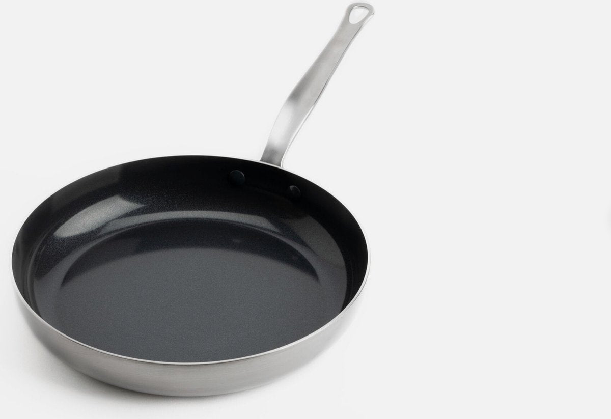 Mauviel 1830 Kasserolle - 24 cm - Für Induktion und BackofenEdelstahl/Aluminium - Schwarz & Metallic Silber