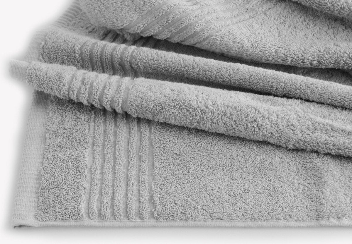 PHLOX Supreme Handtücher 50x100 cm - 6er Set - Handtücher aus schwerer Baumwolle Hellgrau