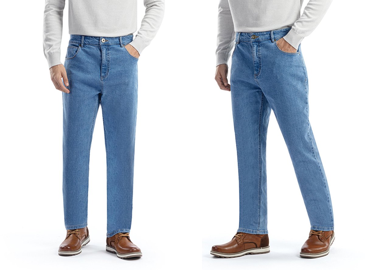 Milanoro - Stylische Jeans für Männer - Hellblau - W32 - L30