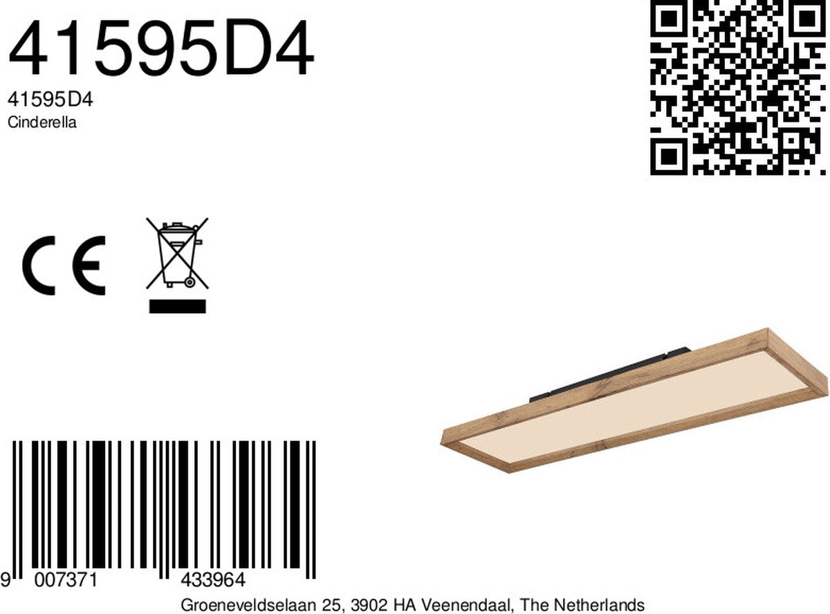 Globo Deckenleuchte Cinderella - Weiß - Metall - 8,5 cm hoch - Landhausstil