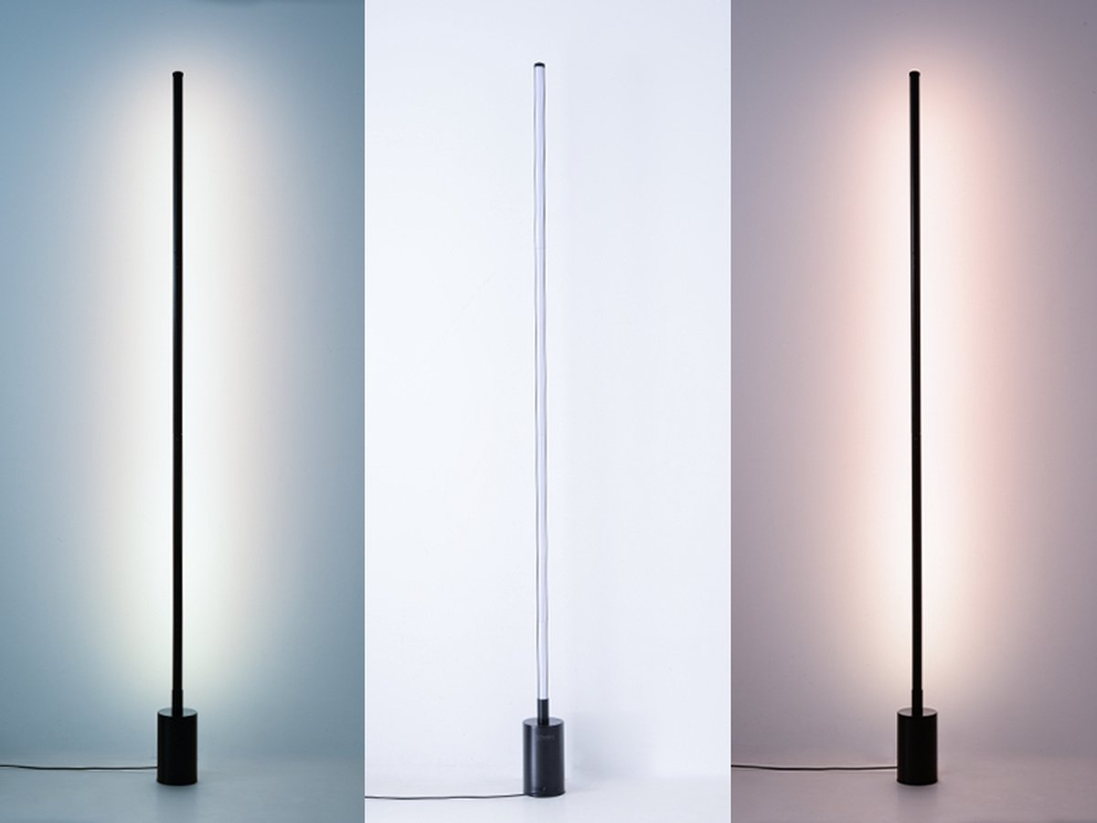 Sensic SL-1 Eckleuchte mit Fernbedienung - RGB & weißes Licht - Intelligente Stehleuchte - Stehleuchte - App-Steuerung - Schwarz