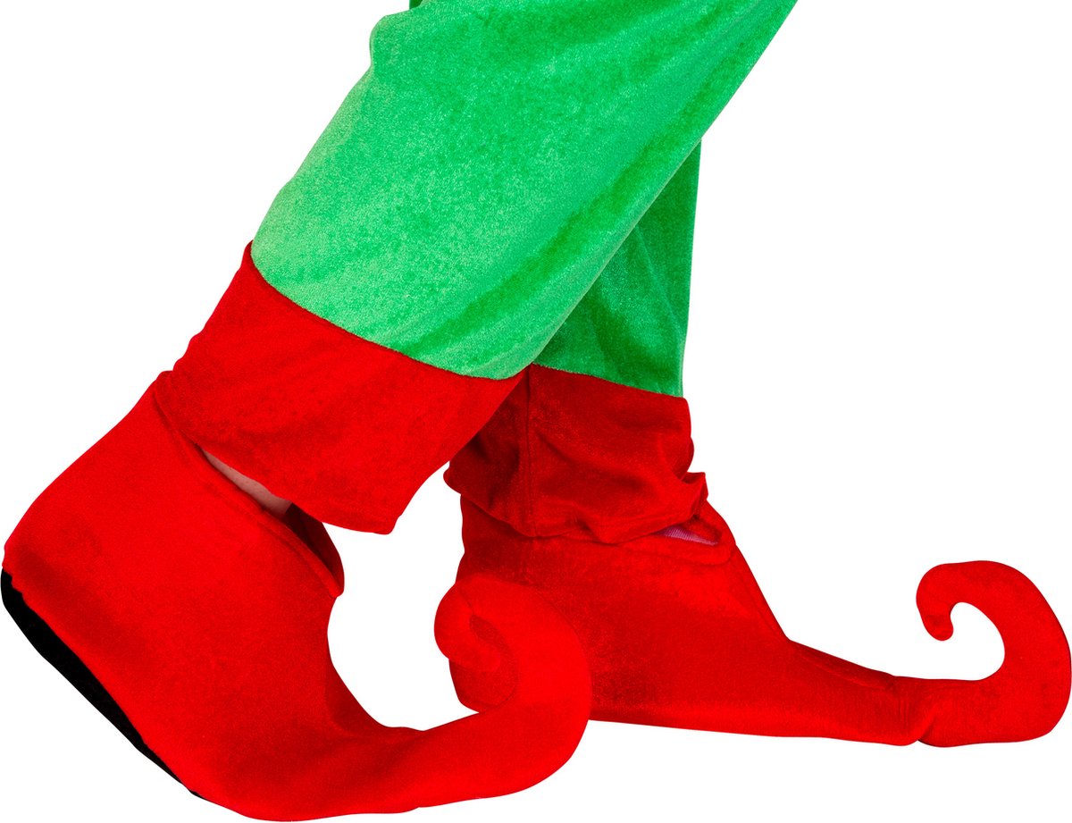 Dressforfun Weihnachtselfe Kostüm - Mit Langarm-Shirt, Hose, Gürtel, Hut und Schuhüberzieher - Größe M - Damen