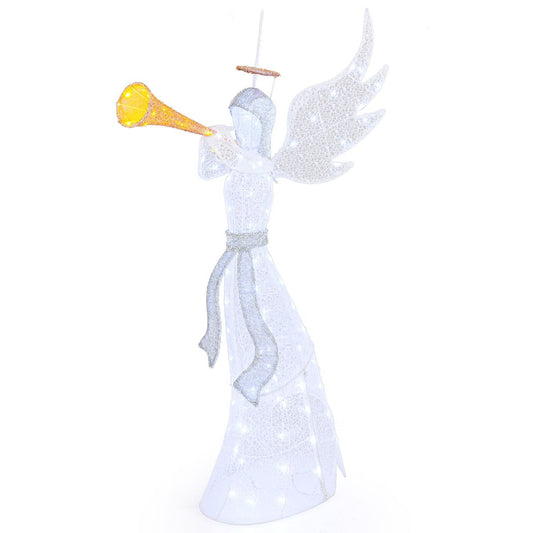 Coast Beleuchteter Weihnachtsengel für drinnen und draußen - Warm- und kaltweiß - 100 LED - IP44 - 88 x 58 x 156 cm