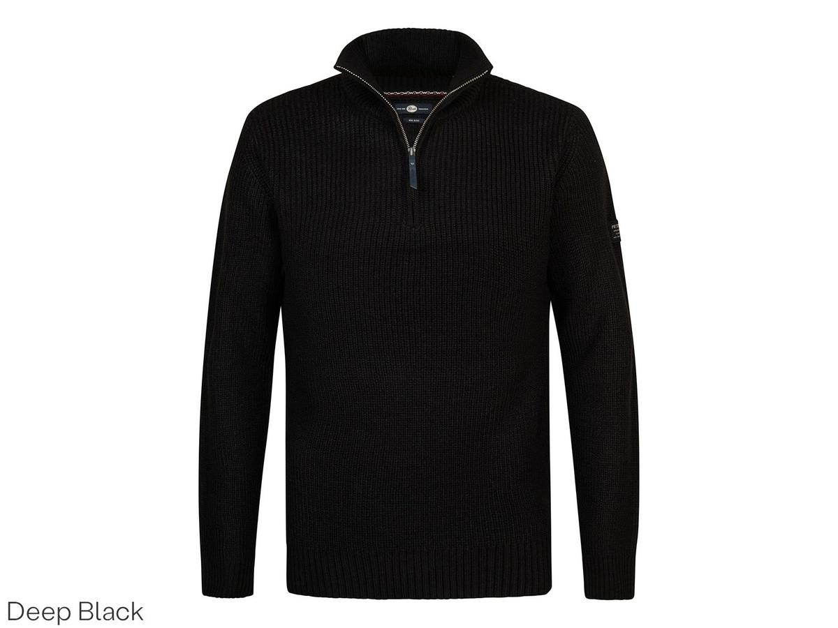 Petrol Industries Pullover – Strickkragen – Größe M – Deep Black