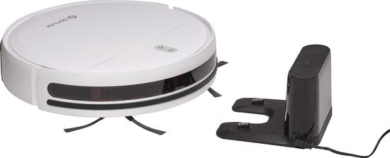 Denver Staubsaugerroboter mit Wischfunktion und TUYA (App) - WiFi Wischroboter mit Ladestation - 1400PA - RVC110