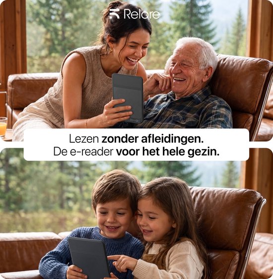 Relore E-Reader mit 6-Zoll-Touchscreen – Speicherplatz für über 1000 E-Books – Ersatz für Kobo Clara, Kindle und Pocketbook