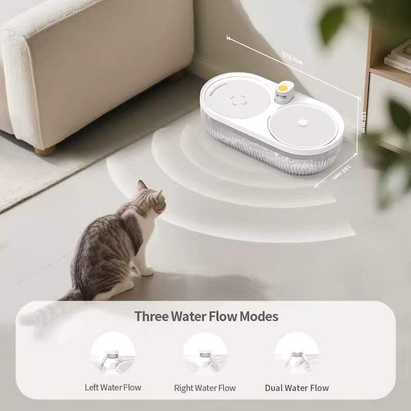 LeLo pets MSP-05 Selbstreinigende Katzentoilette 65 l mit Trinkbrunnen – weiß