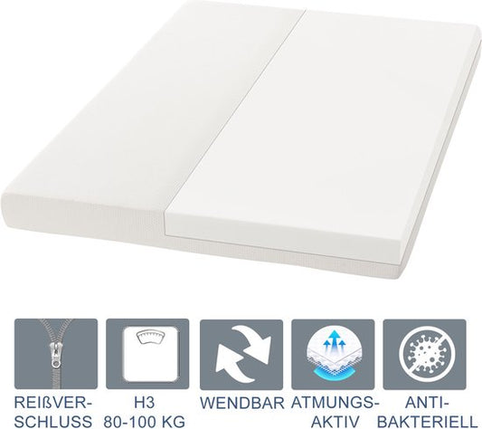 Kaltschaummatratze - 140 x 200 cm - Hoher Schlafkomfort & ergonomische Körperanpassung