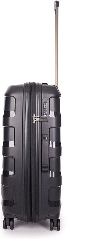 Stratic Straw+ - Koffer mittel - 66x45x28 cm - 3,7 kg - 65-74 L - Spinner - schwarz