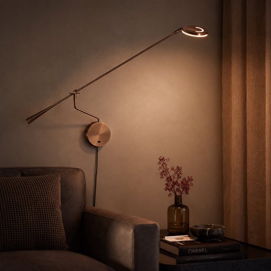 Steinhauer Exclusive – Wandleuchte – Soleil2 – Bronze – Kunststoff mit Metall – Nachttischlampe – LED – 4387BR