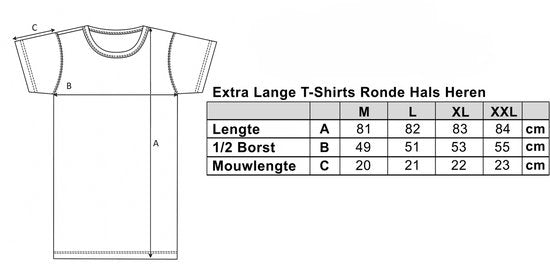 Comfort Essentials – T-Shirts für Herren – Extra lang – Navy - Größe L – 3er-Pack – Rundhalsausschnitt – Unterhemd für Herren