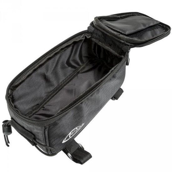 tectake - Rahmentasche Fahrradtasche für z.B. Smartphone etc. schwarz M 401614