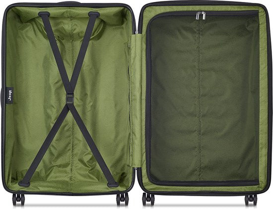 Jeep-Koffer Extra Large 80 cm, erweiterbar, schwarz