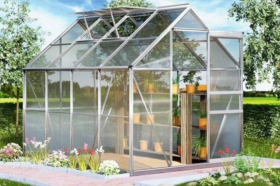 Gardebruk Aluminium Gewächshaus 7,6 mÂ¬â‰¥ mit Fundament