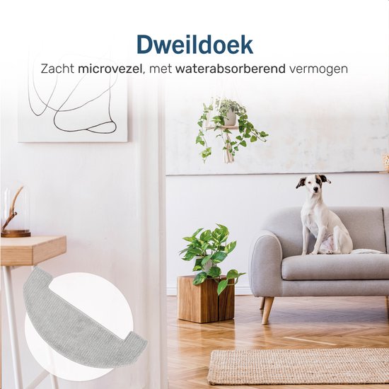 Skoov Robot Staubsaugerzubehör 2000PA - Geeignet für den Skoov Ecopulse Staubsauger - 1x HEPA-Filter - 1x Mopptuch - 1x Seitenbürste - 1x Auffangbeutel