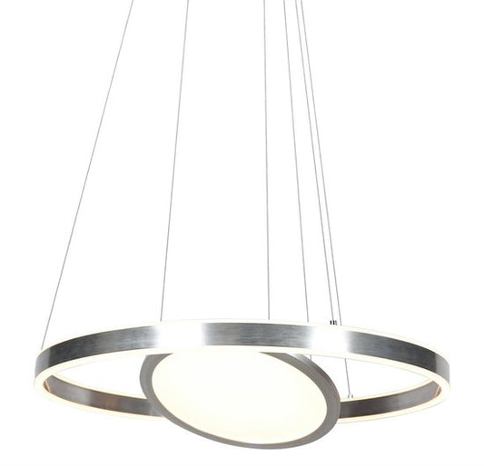 Hängeleuchte Ringlux 3514ST aus Stahl, 60 cm, höhenverstellbar – Steinhauer Moderne Innenbeleuchtung
