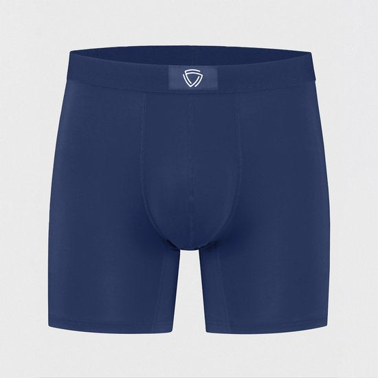 Fibershirts Anti-Schweiß-Boxershorts – Integriertes Schweißpolster – Atmungsaktives MicroModal – Anti-Transpirant – Herren – Größe XXL – Marineblau