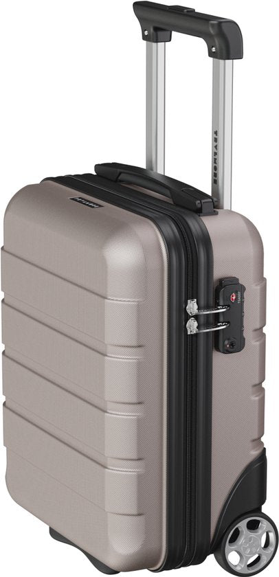 TRVLMORE Handgepäckkoffer – 40 x 30 x 20 cm – Unter-dem-Sitz-Koffer – 24 l – TSA-Schloss – 2 Rollen – Roségold