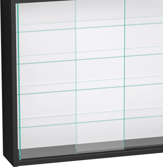 Vitrine stehend Hängevitrine - Schiebetüren - 75 x 55 x 14 cm
