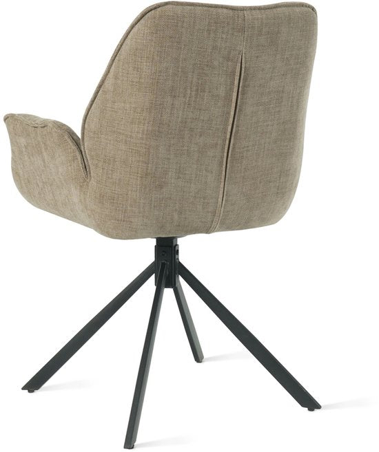 Esszimmerstuhl Lenny Taupe - Giga Furniture - 2er Set