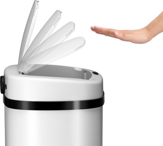 Automatischer Abfallsammler / Abfallsammler / Sensorabfallsammler - 60 Liter - Weiß - Rechteckig