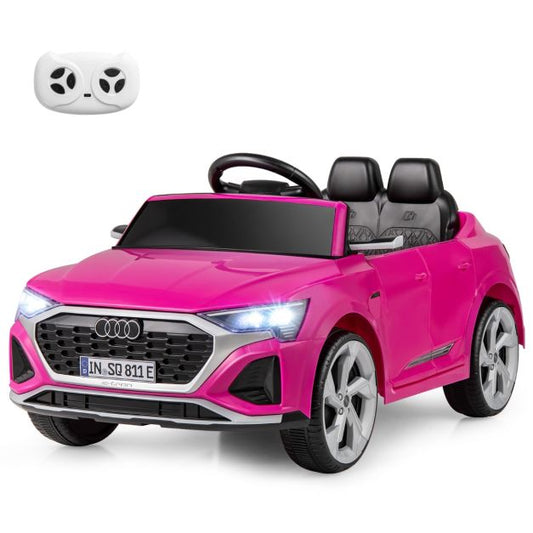 Coast 12V Elektro-Kinderauto Audi SQ8 mit Fernsteuerung Schwarz/Pink