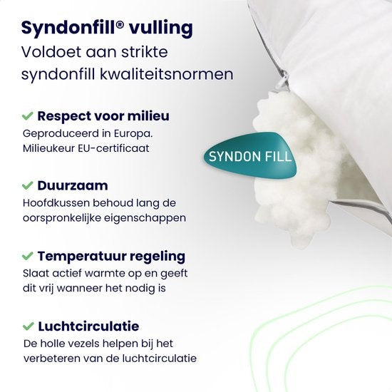 Soulsnooze - Luxus Hotel Qualität Kissen - 2er Set - Weiß - Medium - 60x70 cm - Verstellbares Design - Schlafzimmer Kissen - Anti Allergie - Waschbar
