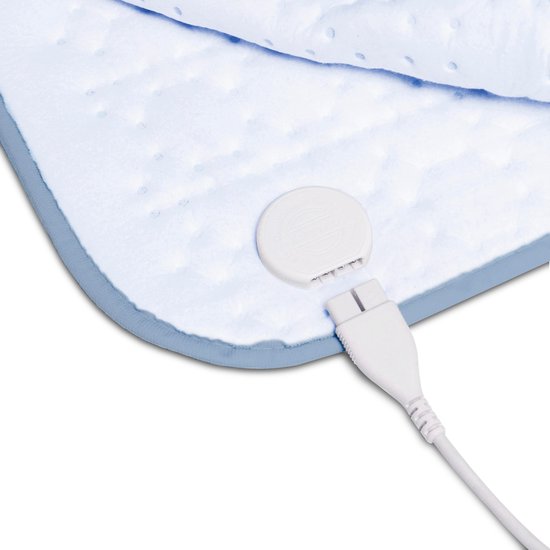 Inventum HN197VB - Elektrisches Unterbett - Separate Fußzone - 1 Person - 160x80 cm - Anti-Allergie - Antibakteriell - Vlies - Hellblau