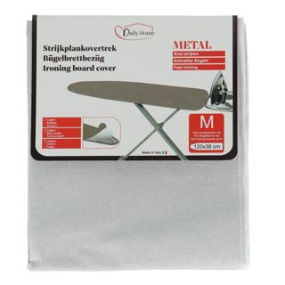 Daily Home Bügeltischbezug Metall 130 x 46 cm - 5 Stück - Hitzebeständiges Bügeltischbezug-Set