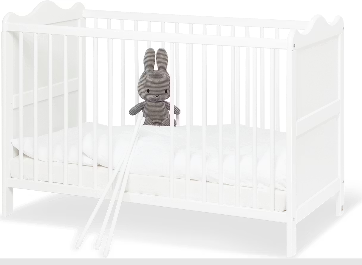 Pinolino Florentina Kinderbett – Mitwachsend – 60 x 120 cm – 3-fach höhenverstellbar