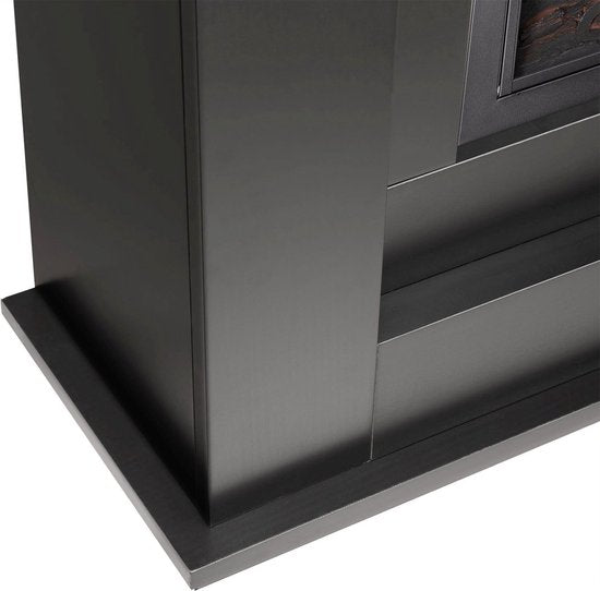 Elektroheizung - Rechteckig - 2000 Watt - Schwarz - Inklusive Feuereffekt